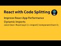 React with Code Splitting | React Code Splitting Tutorial