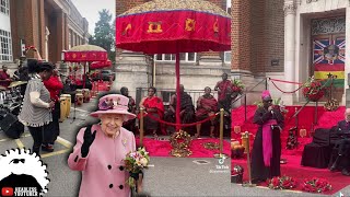 Ah! 🤣 Ghanaians organize a Ghanaian Funeral for Queen Elizabeth II in London.