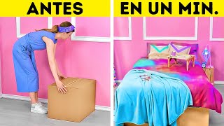 Ideas asombrosas de bricolaje para tu dormitorio || Remodelación extrema de un cuarto