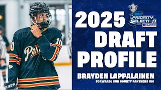 2025 #OHLDraft Prospect Profile: Brayden Lappalainen (Sun County Panthers)