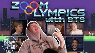 Zoom Olympics with BTS On Jimmy Fallon Reaction