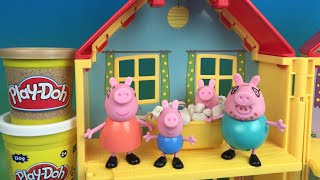 Playdoh Peppa Pig House ❤ George Nickelodeon La Casa de Peppa by DisneyToyReview