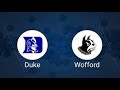 #6 DUKE BLUE DEVILS VS. WOFFORD TERRIERS MENS COLLEGE BASKETBALL POST GAME CHAT