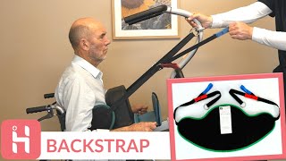 Kera sit2sit - Backstrap | How to Tighten Straps and Improve Comfort of Wheelchair Commode Transfers