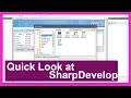 A Quick Look At SharpDevelop