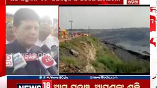 Union Minister Piyush Goyal visits coal mines at Lakhanpur in Jharsuguda