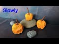 ABC TV | How To Make Mini Pumpkins From Crepe Paper (Slowly) - Craft Tutorial