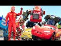 Lightning McQueen TRANSFORMERS in Real Life 2024 disney cars 4 PIXARs