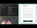 ASMR Programming - Floating Contact Form using HTML and CSS - No Talking