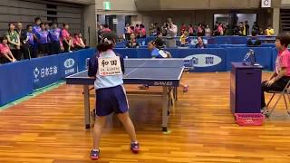 張本美和 ホープス女子初戦／全農杯 2019年全日本卓球選手権大会（ホープス・カブ・バンビの部）