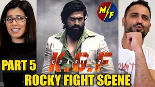 KGF CHAPTER 2 - ROCKY FIGHT SCENE REACTION!! | KGF 2 - Part 5 | Rocky Vs Adheera | Yash, Sanjay Dutt