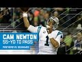 Cam Newton Goes DEEP to Ted Ginn for a 55-Yard TD! | Panthers vs. Seahawks | NFL