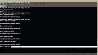 PHP Tutorial: Command Line Scripts [part 03]: Infinite Loops