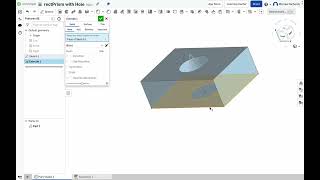 Onshape Practice 2: Rectangular Prism With Hole
