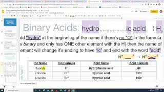 Naming \u0026 Formulas Slides