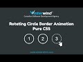 Rotating Circle Border Animation on Hover with CSS