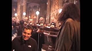 Les doublures d'Harry et Hagrid sur le Tournage de Gringotts (HP à l'école des sorciers)