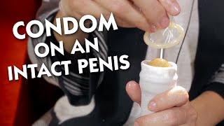 How to Put a Condom on an Intact Penis