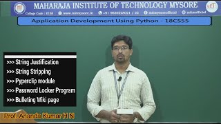 String methods in Python | Vth Sem | CSE | 18CS55 PYTHON | Module 2 | Session 06