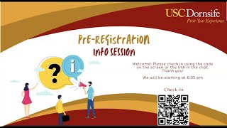 Pre-Registration Information Session