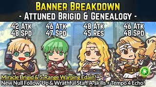 Attuned Brigid, Edain, Midir, \u0026 Dew (NFU \u0026 Wrathful A-skills + Tempo Echo!) | FEH Banner Breakdown