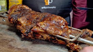 Half lamb roast for small bbqs - Greek Easter lamb recipe