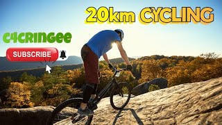 20km Cycling Challenge സൈക്ലിനോ പിന്നേ 🤭🤭🤭#trending #cycling #challenge #workout #weightloss