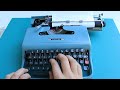 typewriting 1963 olivetti lettera 22 typewriter