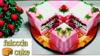 ഫലൂദയുടെ രുചിയിൽ കിടിലൻ ഫലൂദ കേക്ക്😋// Falooda Cake without Oven // Duaa's Kitchen