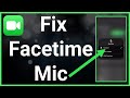 How To Fix FaceTime Microphone