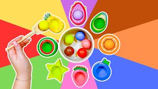 Color Sorting \u0026 Fruits for Toddlers | Educational Activities for Toddlers