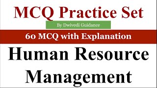 Human Resource Management MCQ | 60 HRM MCQ | HRM MCQ | Human Resource management | hrp, job analysis