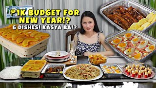 1000 PESOS BUDGET for NEW YEAR CHALLENGE! COMPLETE W/ COSTING! MAY SUKLI KA PA! MURANG HANDA!