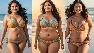 Empowering Elegance Indian Plus-Size Beauty Redefines Confidence in Bikini Fashion