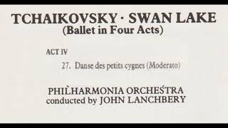 チャイコフスキー　バレエ「白鳥の湖」第4幕第27曲小さな白鳥たちの踊り　ランチベリー指揮フィルハーモニア管弦楽団