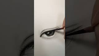 eye drawing realistic #shorts #eye #viral #art #drawing #shortsfeed #youtubeshorts
