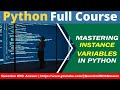 instance variables in python | python full course | python 3.9 | python latest version #python3 #new