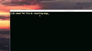 eliminating command output using dev null