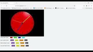 Customizing Clock Color using Visual Python