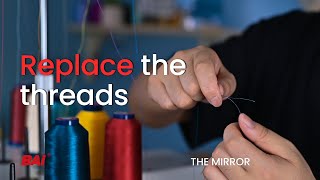 How to Replace the Thread on the BAI THE MIRROR Embroidery Machine for beginners