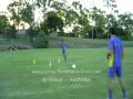 Soccer drill - Brazil Football School - Australia - Receive protect and pass