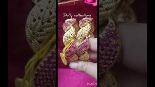 #trendy kempu pink bangles#matte finish # one gramgold jwellery