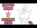 How To Draw PATRICK DTAR | SpongeBob SquarePants #drawing #patrick #patrickstar