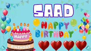 Happy Birthday Saad, Birthday of Saad, Best Birthday Wishes