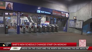 Big Changes To Bart Service Schedule Starting Monday