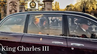 King Charles POWERFUL Armed Police Motorcade!