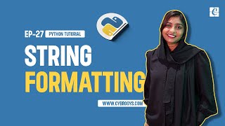 How to Format String in Python | EP-27 String Formatting in Python | Python Tutorials
