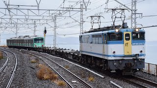 9867レ EF65-2127+伊豆箱根鉄道 大雄山線5000系5505F ミント•スペクタル•トレイン 大場甲種