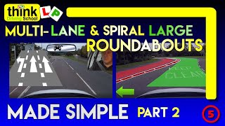 ROUNDABOUTS: How to deal with Spiral & Multi-lane Roundabouts Part 2 - Filmed in Farnborough, Hants