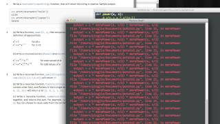 Python Class: Exercise 8 recursion review
